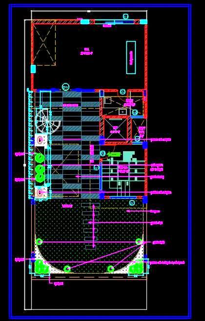 Terrace Garden Design- Free Roof Garden CAD Drawing